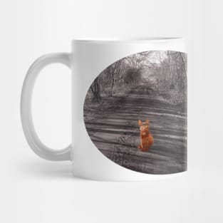 Pumpkin Cat Path Confrontation Mug